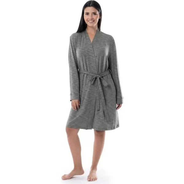 Fruit of the Loom Womens Breathable RobeHeather Grey