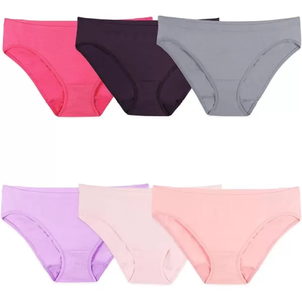 Fruit of the Loom Womens No Show Seamless Underwear Amazing Stretch ampamp No Panty Lines Available in Plus SizeBikini  6 Pack  Colors May Vary