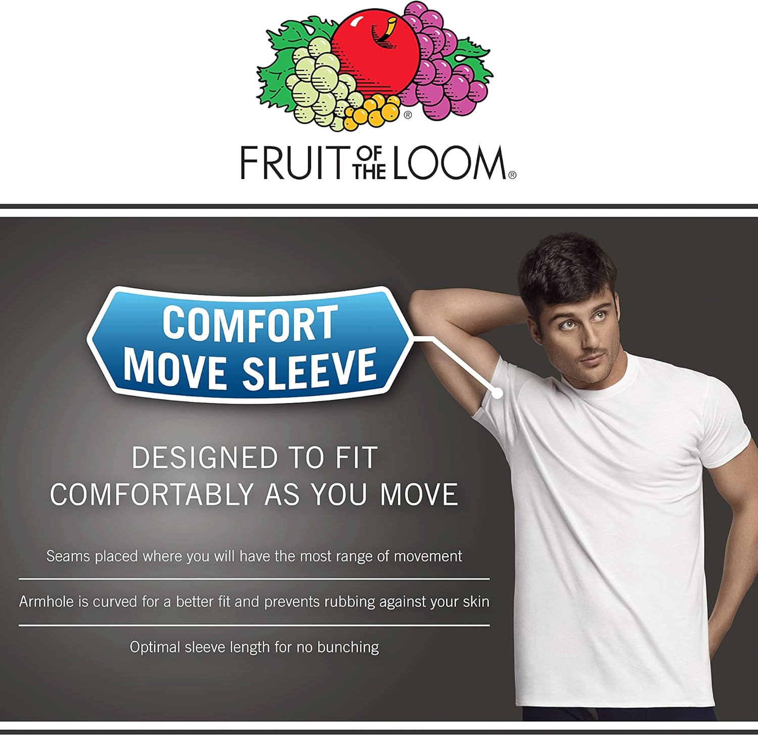 Fruit of the Loom mens Eversoft Cotton Short Sleeve Pocket Tshirts Breathable ampamp Tag Free6 Pack  Assorted Earth Tones