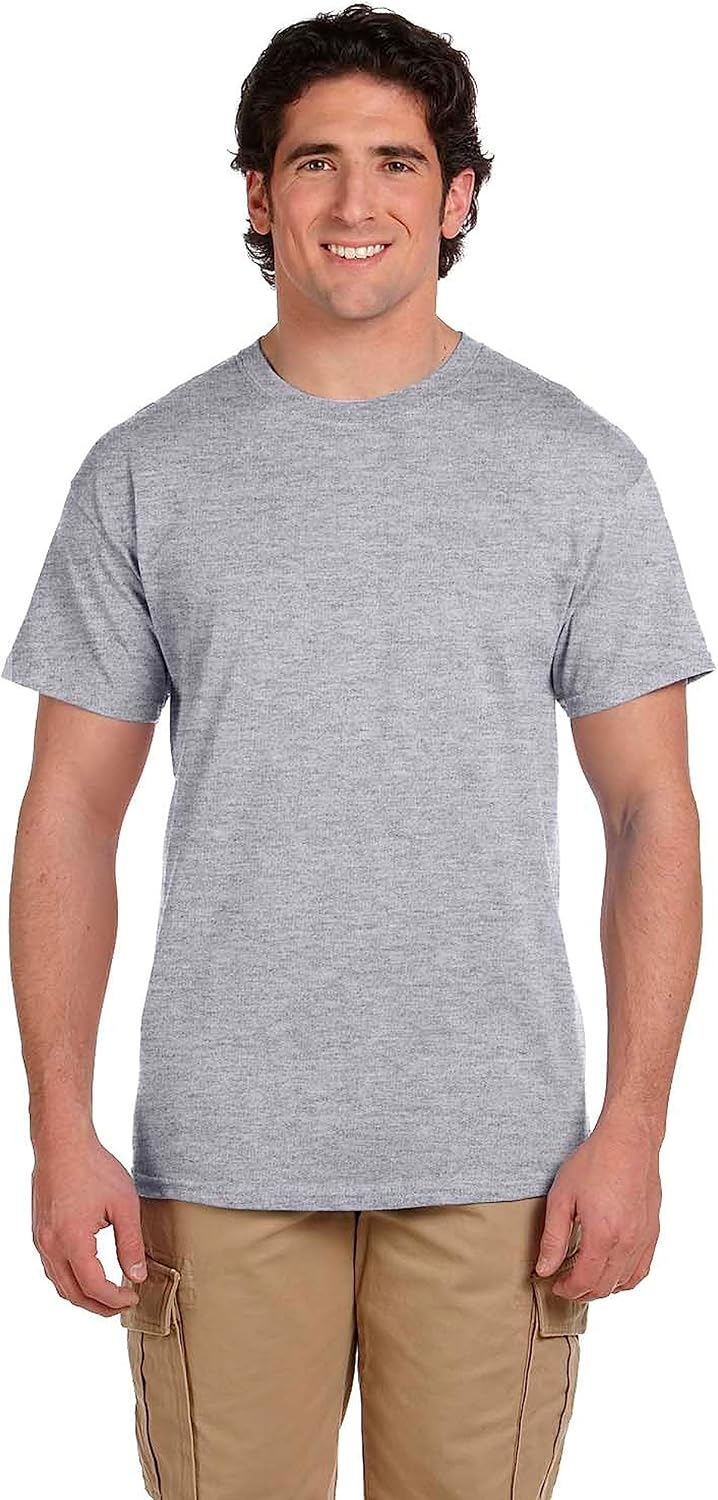 Fruit of the Loom mens Eversoft Cotton Short Sleeve Pocket Tshirts Breathable ampamp Tag FreeAssorted 6 Pack
