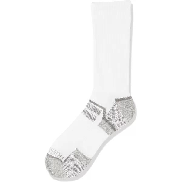 Fruit of the Loom Boys Everyday Active Crew Socks 12 PackWhite