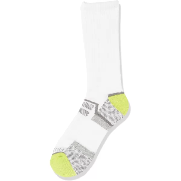 Fruit of the Loom Boys Everyday Active Crew Socks 12 PackWhite