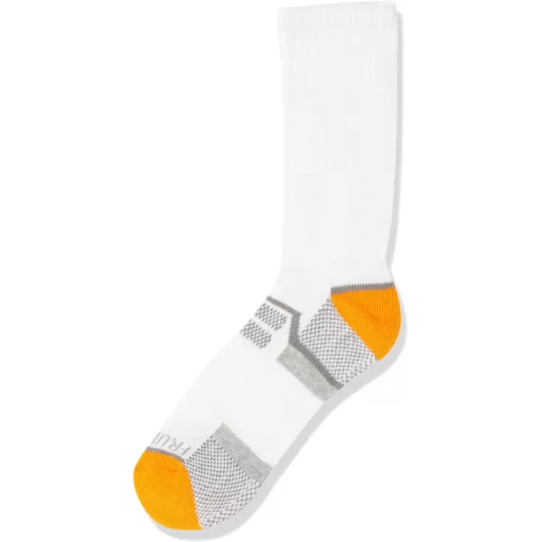 Fruit of the Loom Boys Everyday Active Crew Socks 12 PackWhite