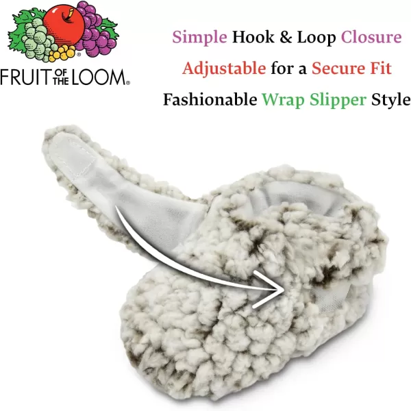 Fruit of the Loom Cozy Thermal Wrap Booties with NonSkids for Baby Girls Boys UnisexChocolate Sherpa