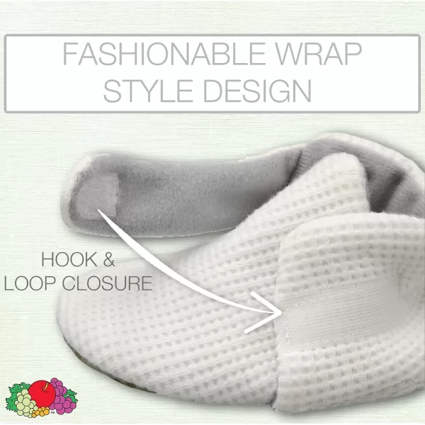 Fruit of the Loom Cozy Thermal Wrap Booties with NonSkids for Baby Girls Boys UnisexIvory Waffle