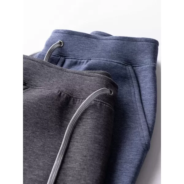 Fruit of the Loom Eversoft Fleece Joggers Moisture Wicking ampamp Breathable Sizes S2XDouble Knit  Indigo Ink Heather