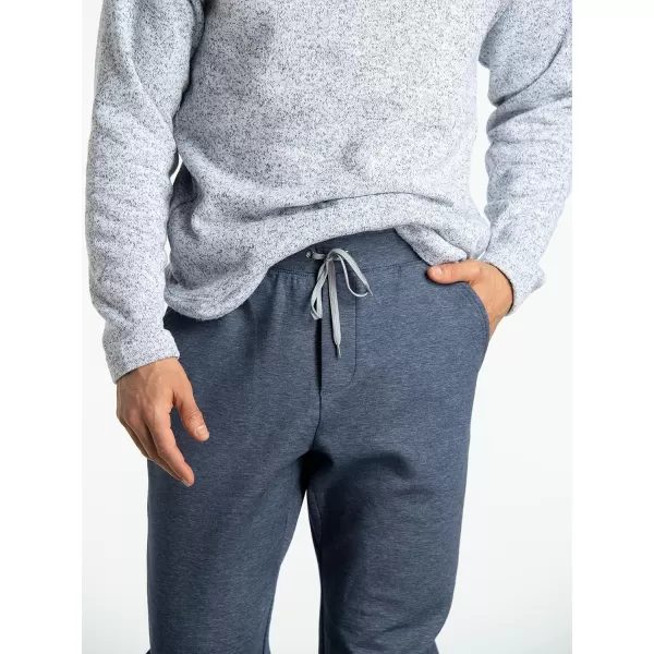 Fruit of the Loom Eversoft Fleece Joggers Moisture Wicking ampamp Breathable Sizes S2XDouble Knit  Indigo Ink Heather