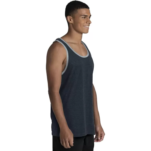 Fruit of the Loom Mens Eversoft Cotton Sleeveless T Shirts Breathable ampamp Moisture Wicking with Odor Control Sizes S4xTank  2 Pack  Black Heather