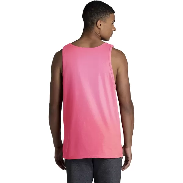 Fruit of the Loom Mens Eversoft Cotton Sleeveless T Shirts Breathable ampamp Moisture Wicking with Odor Control Sizes S4xTank  2 Pack  Neon Pink