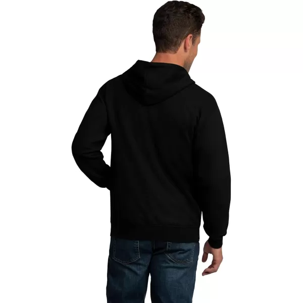 Fruit of the Loom Mens Eversoft Fleece Hoodies Moisture Wicking ampamp Breathable Full Zip Hooded SweatshirtBlack Full Zip