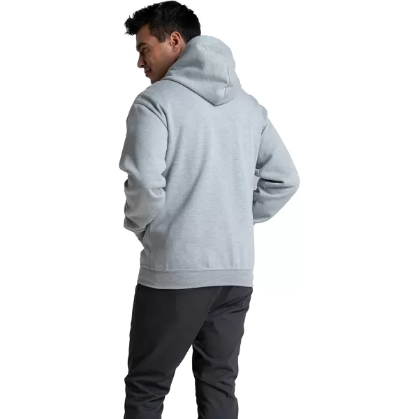 Fruit of the Loom Mens Eversoft Fleece Hoodies Moisture Wicking ampamp Breathable Full Zip Hooded SweatshirtGrey Heather Full Zip