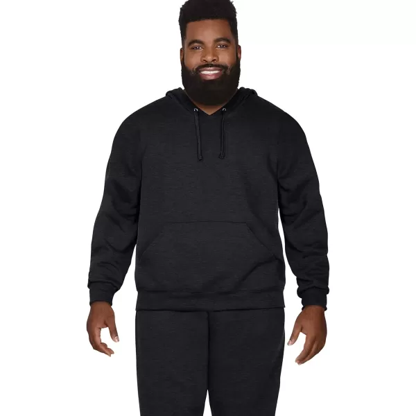 Fruit of the Loom Mens Eversoft Fleece Hoodies Moisture Wicking ampamp Breathable Pullover Hooded SweatshirtBlack Heather Pullover