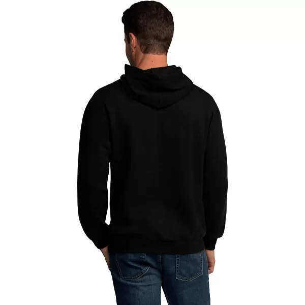 Fruit of the Loom Mens Eversoft Fleece Hoodies Moisture Wicking ampamp Breathable Pullover Hooded SweatshirtBlack Pullover