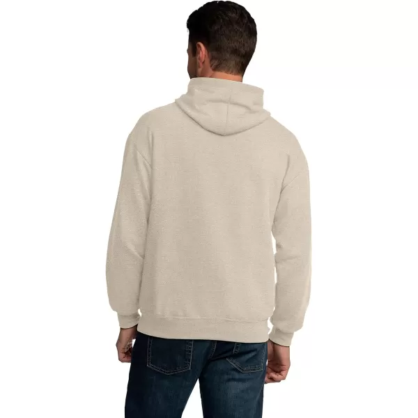 Fruit of the Loom Mens Eversoft Fleece Hoodies Moisture Wicking ampamp Breathable Pullover Hooded SweatshirtKhaki Heather Pullover