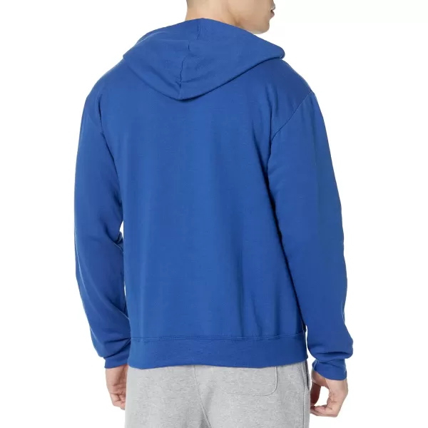 Fruit of the Loom Mens Eversoft Fleece Hoodies Moisture Wicking ampamp Breathable Pullover Hooded SweatshirtMellow Blue Pullover