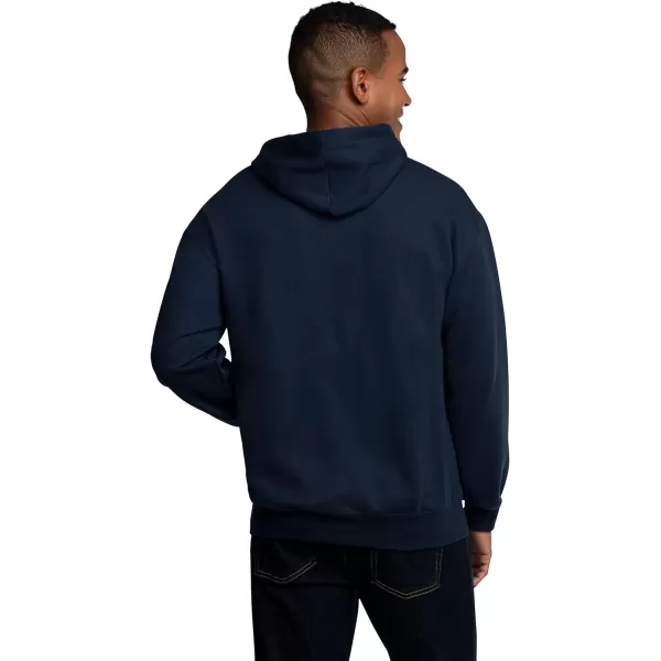 Fruit of the Loom Mens Eversoft Fleece Hoodies Moisture Wicking ampamp Breathable Pullover Hooded SweatshirtNavy Pullover