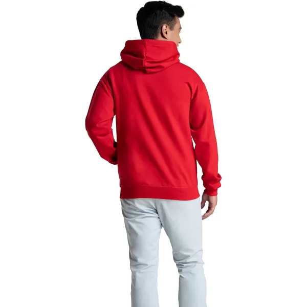 Fruit of the Loom Mens Eversoft Fleece Hoodies Moisture Wicking ampamp Breathable Pullover Hooded SweatshirtRed Pullover