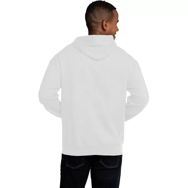 Fruit of the Loom Mens Eversoft Fleece Hoodies Moisture Wicking ampamp Breathable Pullover Hooded SweatshirtWhite Pullover