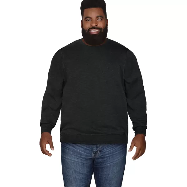 Fruit of the Loom Mens Eversoft Fleece Sweatshirts Moisture Wicking ampamp Breathable Crewneck SweatshirtBlack Heather