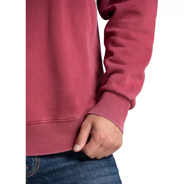 Fruit of the Loom Mens Eversoft Fleece Sweatshirts Moisture Wicking ampamp Breathable Crewneck SweatshirtGarment Dyed Iron Red