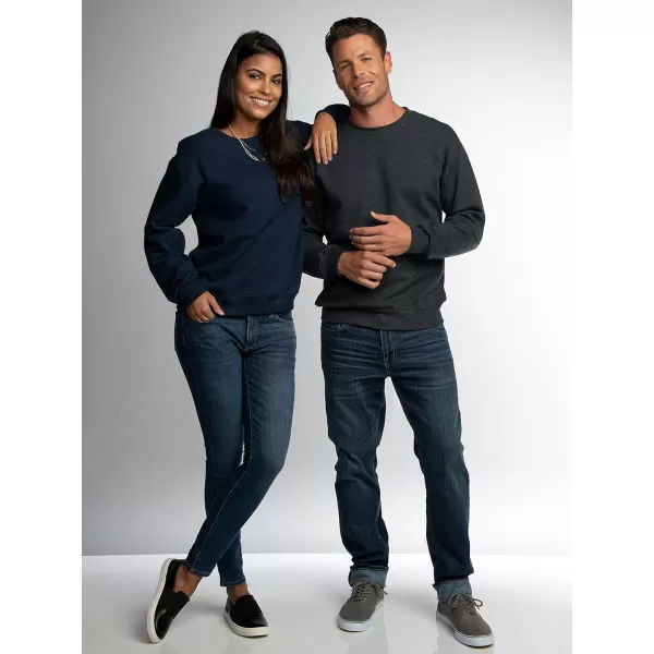Fruit of the Loom Mens Eversoft Fleece Sweatshirts Moisture Wicking ampamp Breathable Crewneck SweatshirtMellow Blue