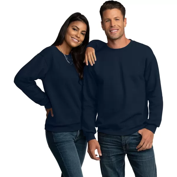 Fruit of the Loom Mens Eversoft Fleece Sweatshirts Moisture Wicking ampamp Breathable Crewneck SweatshirtNavy