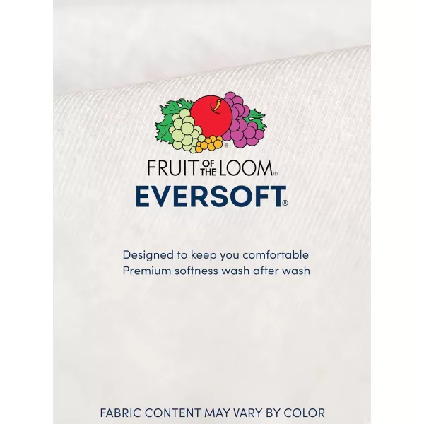 Fruit of the Loom mens Eversoft Cotton Short Sleeve Pocket Tshirts Breathable ampamp Tag Free2 Pack  Grey Heather