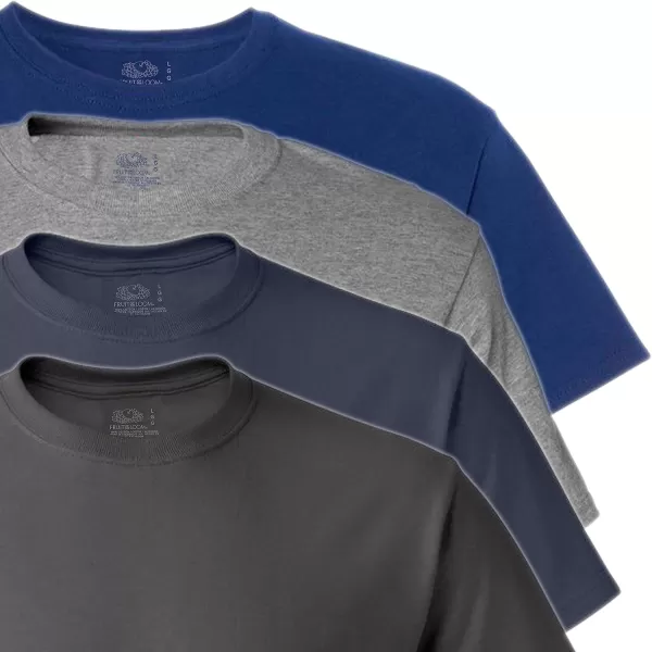 Fruit of the Loom mens Eversoft Cotton Short Sleeve Pocket Tshirts Breathable ampamp Tag FreeAssorted 6 Pack