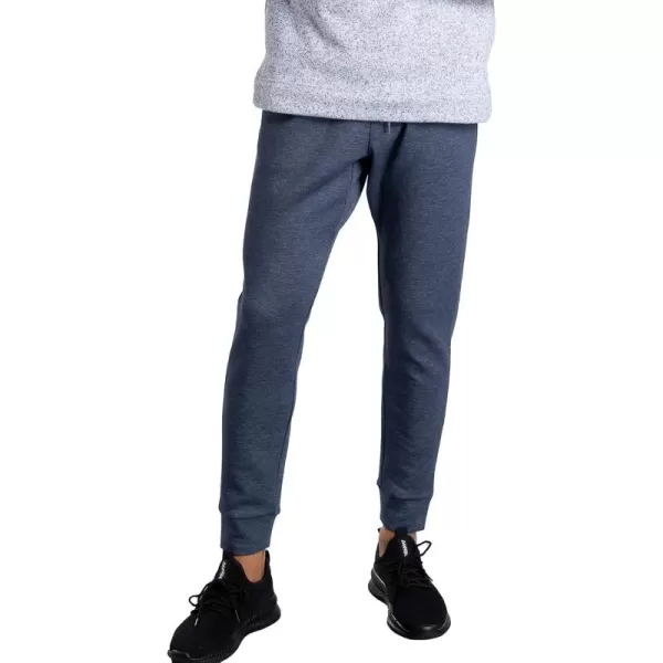 Fruit of the Loom Eversoft Fleece Joggers Moisture Wicking ampamp Breathable Sizes S2XDouble Knit  Indigo Ink Heather