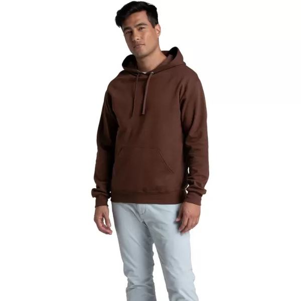 Fruit of the Loom Mens Eversoft Fleece Hoodies Moisture Wicking ampamp Breathable Pullover Hooded SweatshirtWarm Mocha Pullover