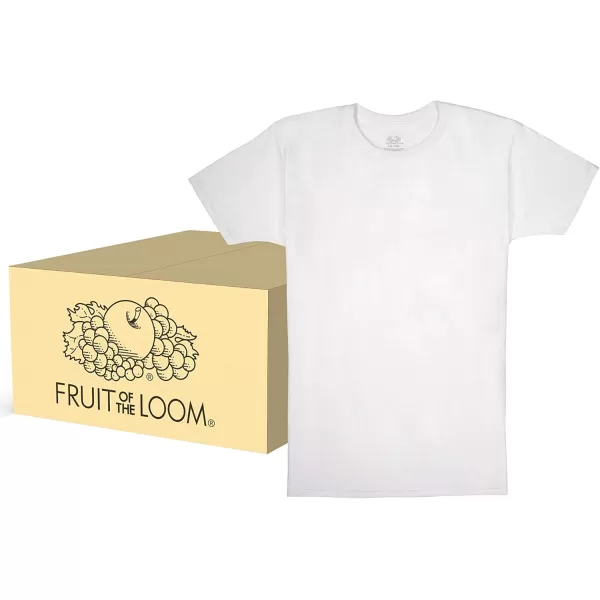 Fruit of the Loom Boys Cotton White T ShirtT Shirt  Boys  120 Pack  White