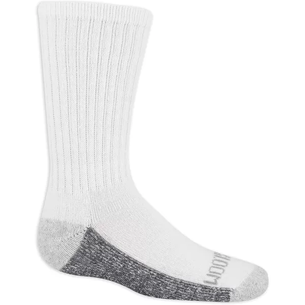 Fruit of the Loom Boys Dual Defense Crew Socks 10 PackWhite