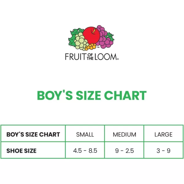 Fruit of the Loom Boys Dual Defense Crew Socks 10 PackWhite