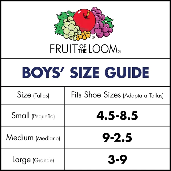 Fruit of the Loom Boys Dual Defense Crew Socks 10 PackWhite