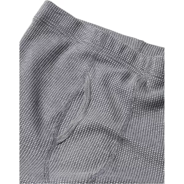 Fruit of the Loom Boys Premium 2Pack Thermal Waffle BottomBlackHeather Greystone