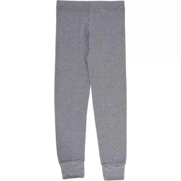 Fruit of the Loom Boys Premium 2Pack Thermal Waffle BottomBlackHeather Greystone