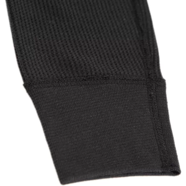 Fruit of the Loom Boys Premium 2Pack Thermal Waffle BottomBlackNatural