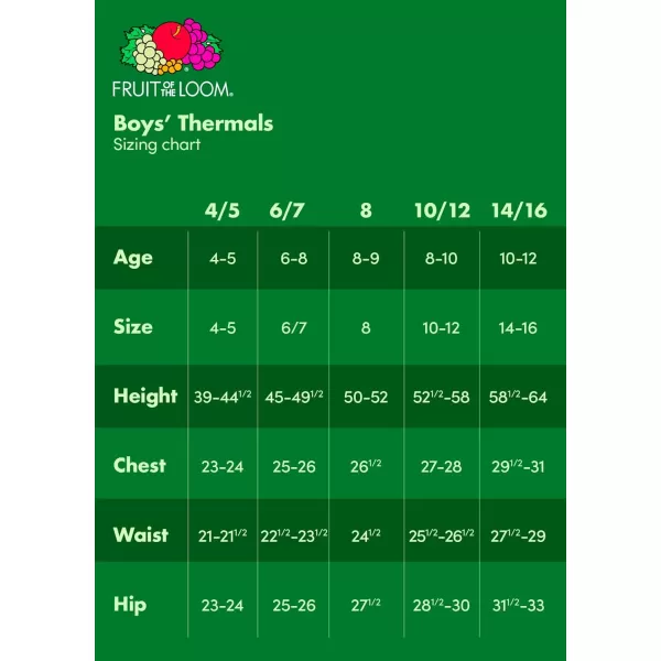 Fruit of the Loom Boys Premium Thermal Waffle Underwear SetMaroonRed