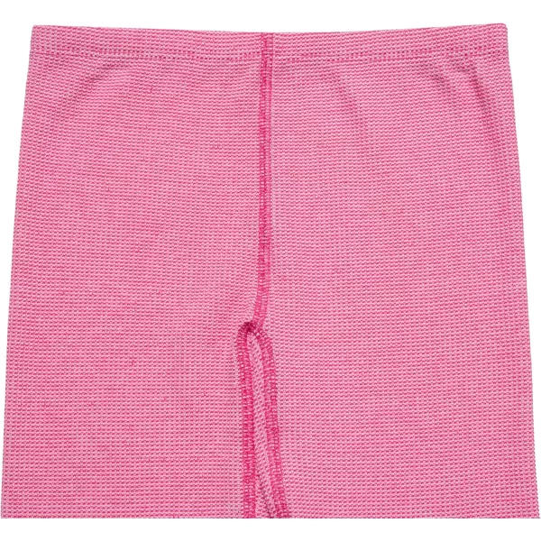 Fruit of the Loom Girls Premium Thermal Waffle Underwear SetWhiteFuchsia Burst