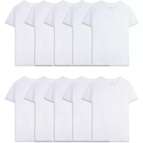 Fruit of the Loom Boys Cotton White T ShirtT Shirt  Boys  10 Pack  White