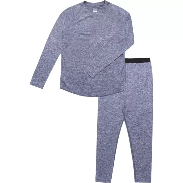 Fruit of the Loom Boys Performance Baselayer Thermal Underwear SetBlue Cove Heather