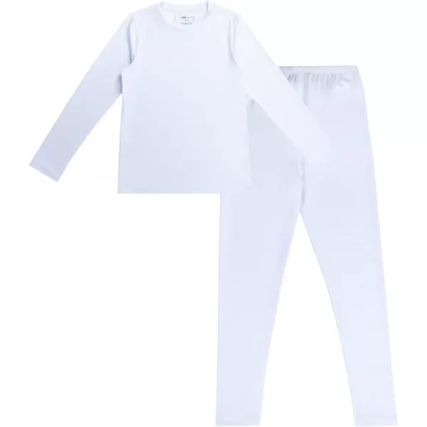 Fruit of the Loom Boys Performance Baselayer Thermal Underwear SetWhite