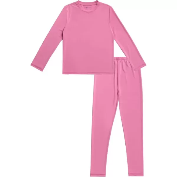 Fruit of the Loom Girls Performance Baselayer Thermal SetPink