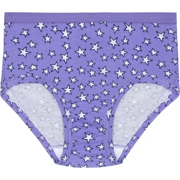 Fruit of the Loom Girls Cotton Brief Underwear MultipacksLow Rise Brief  10 Pack  PurpleBlueWhite