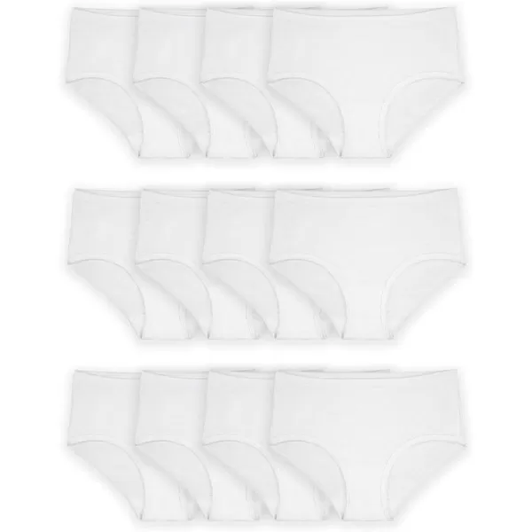 Fruit of the Loom Girls Cotton Brief Underwear MultipacksBrief  12 Pack  White