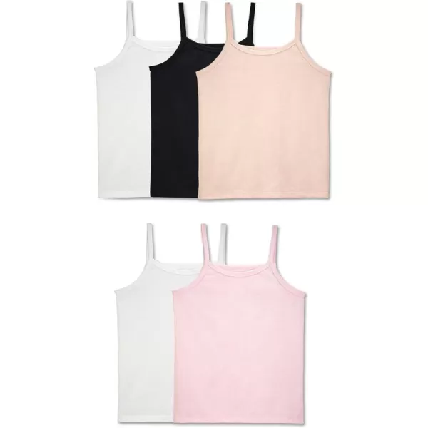 Fruit of the Loom Girls Undershirts Camis ampamp TanksCami  5 Pack  Assorted