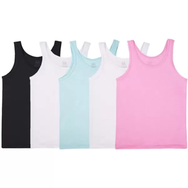 Fruit of the Loom Girls Undershirts Camis ampamp TanksTank  5 Pack  Assorted