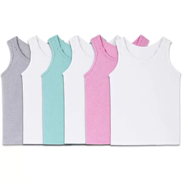 Fruit of the Loom Girls Undershirts Camis ampamp TanksToddler Tank  6 Pack  Assorted