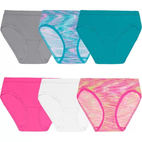 Fruit of the Loom girls Seamless Underwear MultipackHipster  6 Pack  Assorted