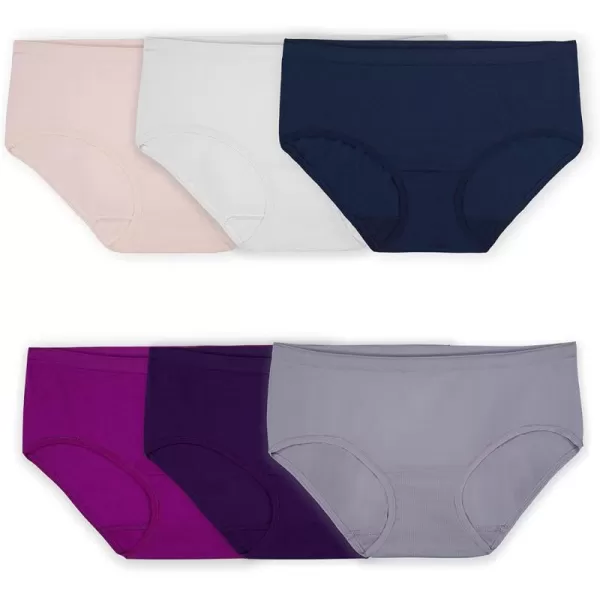 imageFruit of the Loom Womens No Show Seamless Underwear Amazing Stretch ampamp No Panty Lines Available in Plus SizeHipster  6 Pack  Colors May Vary